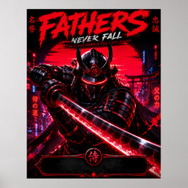 Cyberpunk Samurai Vader Kunst Poster