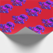 Cyberpunk Santa Claus Cadeaupapier (Hoek)