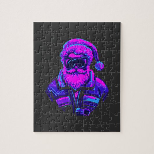 Cyberpunk Santa Claus Legpuzzel (Verticaal)