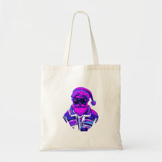 Cyberpunk Santa Claus Tote Bag (Voorkant)