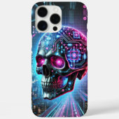 Cyberpunk schedel Case-Mate iPhone case (Achterkant)