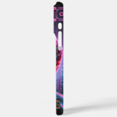 Cyberpunk schedel Case-Mate iPhone case (Achterkant / Links)