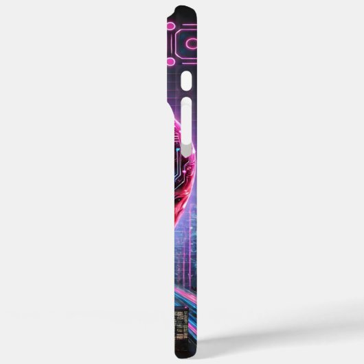 Cyberpunk schedel Case-Mate iPhone case (Achterkant / Links)