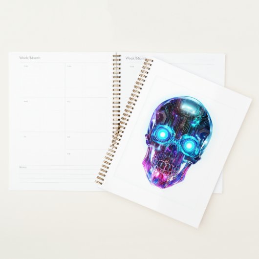 Cyberpunk Schedel Koning Planner (Display)