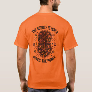 Cyberpunk Schedel Tech Kennis Kracht Toekomst T-shirt