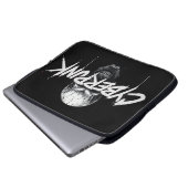 Cyberpunk Skull Graffiti Neopreen Laptop Sleeve (Voorkant onderkant)