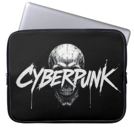 Cyberpunk Skull Graffiti Neopreen Laptop Sleeve