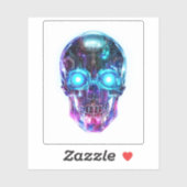 Cyberpunk Skull King Sticker (Vel)