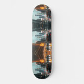Cyberpunk Skyscrapper City Cars Persoonlijk Skateboard (Voorkant)