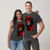 Cyberpunk Sniper Rode Doel Grafische T-shirt (Unisex)