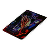 Cyberpunk Sparrow in Neon CityScape Magneet (Linkerzijde)