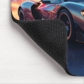 Cyberpunk Speedster: futuristische supercar in de Muismat (Hoek)