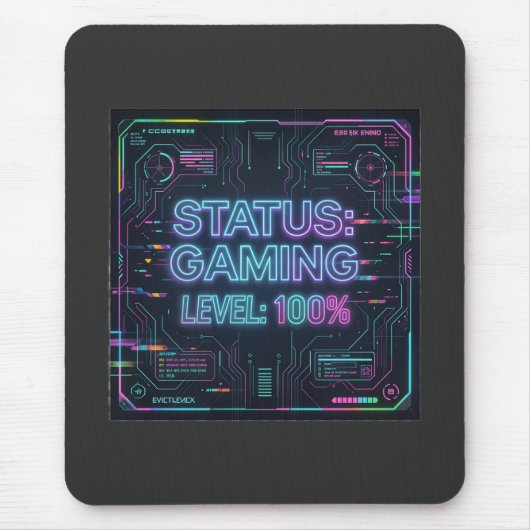​Cyberpunk Status Gaming Level 100 mousepad  Muismat (Voorkant)