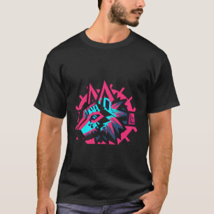 Cyberpunk Stijl Wolf T-shirt