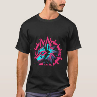 Cyberpunk Stijl Wolf T-shirt
