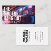 Cyberpunk-stijlbalk | Groot lettertype Visitekaartje (Voorkant / Achterkant)