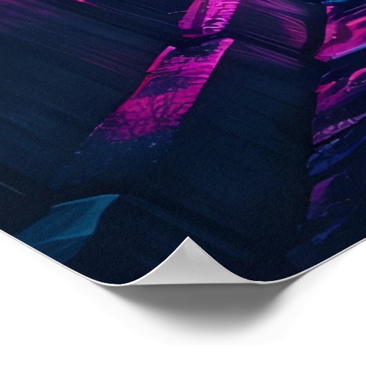 Cyberpunk Street Poster (Hoek)