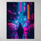 Cyberpunk Street Poster (Voorkant)