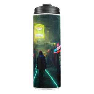 Cyberpunk Street Thermal Tumbler Thermosbeker