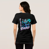 Cyberpunk Striker Kat Dames T-Shirt (Achterkant volledig)