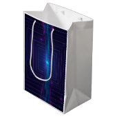 Cyberpunk Systeem Toegang Neon Cadeautas (Voorkant Gekanteld)
