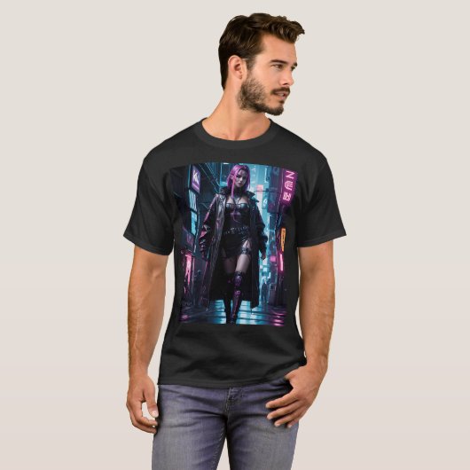 Cyberpunk T-shirt (Voorkant volledig)