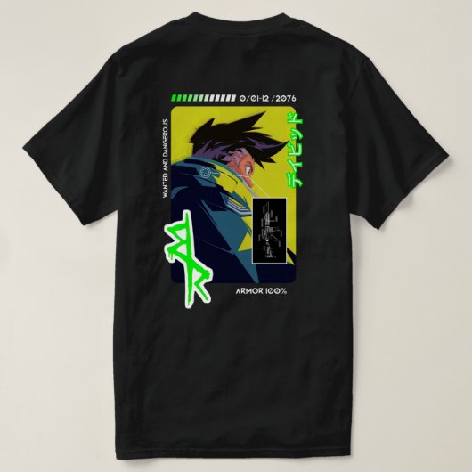 Cyberpunk  t-shirt (Design achterkant)