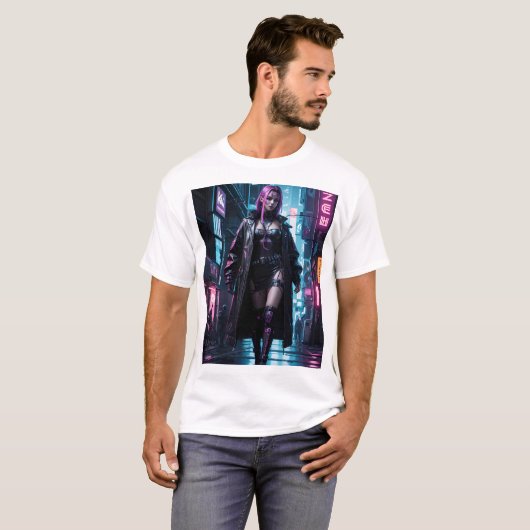Cyberpunk T-shirt (Voorkant volledig)