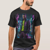 Cyberpunk T-shirt met thema (Voorkant)
