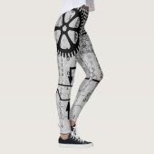 Cyberpunk Tech Geek Gear Electronic Engineer Wisku Leggings (Rechts)