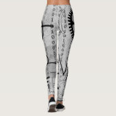 Cyberpunk Tech Geek Gear Electronic Engineer Wisku Leggings (Achterkant)