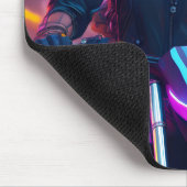 Cyberpunk-thema Girl Mousepad Muismat (Hoek)