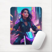 Cyberpunk-thema Girl Mousepad Muismat (Met muis)