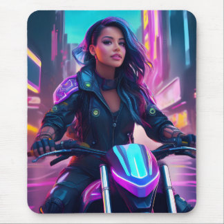 Cyberpunk-thema Girl Mousepad Muismat