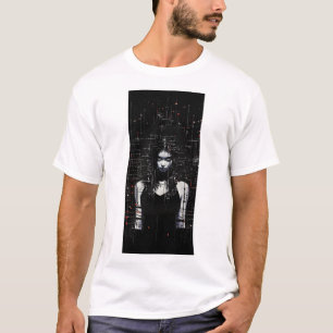 Cyberpunk Tiener Rebel Meisje 8-bit T-shirt