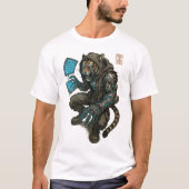 Cyberpunk Tiger (Hacker) T-shirt (Voorkant)