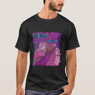 Cyberpunk Tokyo Japanse Vaporwave esthetische stra T-shirt