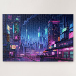 Cyberpunk Tokyo Rooftop Legpuzzel