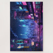 Cyberpunk Tokyo Rooftop Legpuzzel (Verticaal)