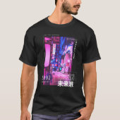 Cyberpunk Tokyo Streetslijet Aesthet T-shirt (Voorkant)