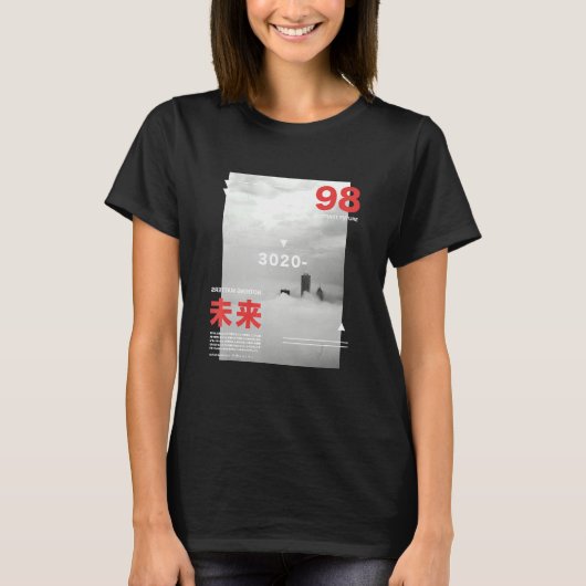 Cyberpunk Tokyo Streetslijet Aesthet T-shirt (Voorkant)