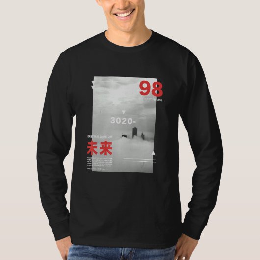 Cyberpunk Tokyo Streetslijet Aesthet T-shirt (Voorkant)