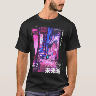 Cyberpunk Tokyo Streetslijet Aesthet T-shirt