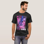 Cyberpunk Tokyo Streetslijet Aesthet T-shirt (Voorkant volledig)