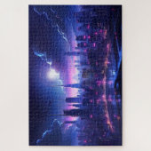 Cyberpunk Tokyo Waterfront Legpuzzel (Verticaal)