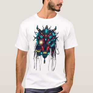 Cyberpunk Tribal Face Art T-shirt