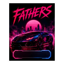 Cyberpunk Vader Supercar Poster