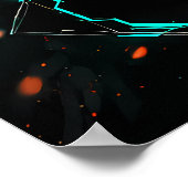 Cyberpunk Vader Zoon Poster (Hoek)