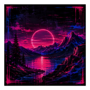 Cyberpunk Vallei Perfect Poster