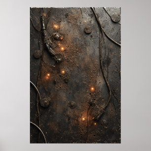 Cyberpunk-verlichting Poster